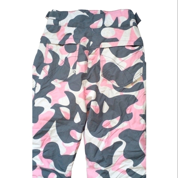 Firefly Camo Ski Snow Pants Pink Gray White Small - Picture 6 of 7
